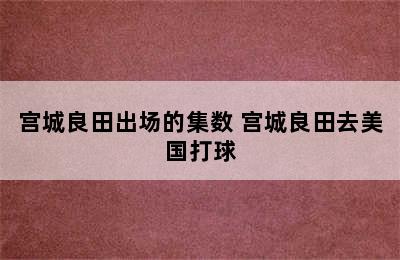 宫城良田出场的集数 宫城良田去美国打球